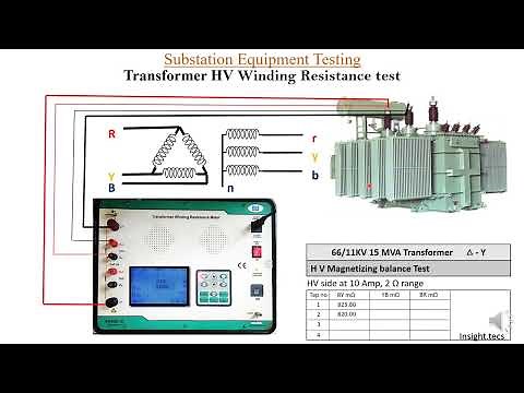 Transformer Winding resistance test || Low voltage transformer testing