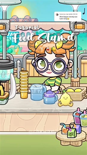 FREE TUTORIAL FOOD STAND | AVATAR WORLD #free #tutorial #pazu #avatarworld #foodstreet #foodstand