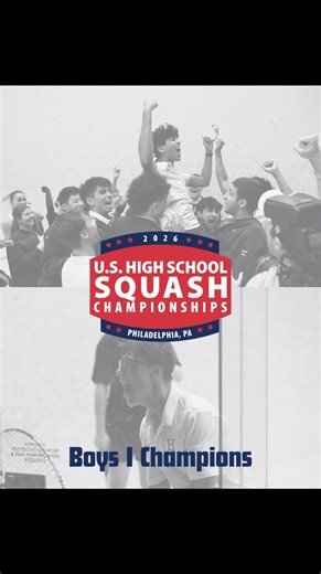 🎤 #HighSchoolNationals champions @hotchkiss_squash | US SQUASH