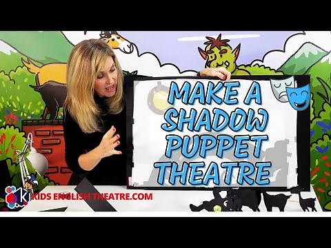How to Make a Quick and Simple Shadow Puppet Theatre// Kids English Theatre