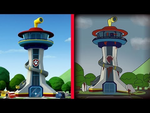 Paw Patrol THE HEADQUARTERS OF THE PAW PATROL As Horror Version #100