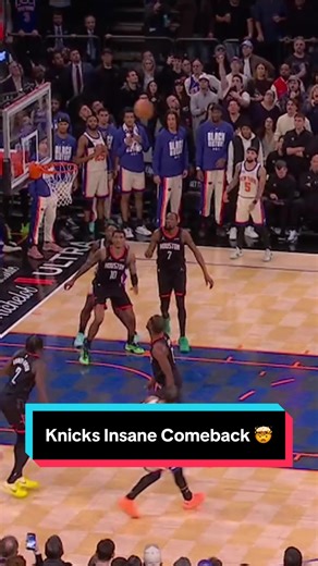 What a comeback win by the Knicks 🙌 #NBA #basketball #Knicks #Rockets | knicks
