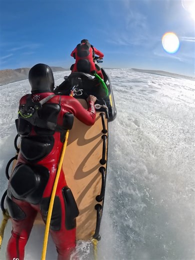 Jet Ski Rescue for Surfer in Rough Waves