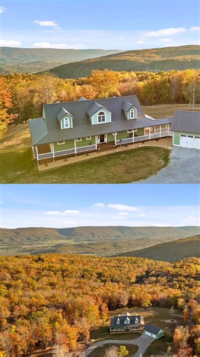 https://boundlessestates.com/3868-hobbstown-rd-dunlap-tn-37327/ Mountain farmhouse for sale on 138.7 acres in Dunlap, TN. This 4 bed, 4 bath, 4,502 sq ft home features a wraparound porch, vaulted ceilings, granite kitchen, and finished basement. Enjoy bluff views, 2,450 ft of creek frontage, wildlife, and privacy behind a gated entrance. Includes a 3-car garage, generator, and outdoor boiler. Located at 3868 Hobbstown Rd, Dunlap, TN 37327. Listed for $1,575,000 by Todd Henon, Keller Williams Rea