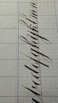 alphabet | Copperplate Calligraphy | Phương Phương Calligraphy