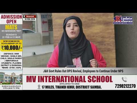 J&K Govt Rules Out OPS Revival, Employees to Continue Under NPS