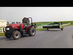 2020 Case IH Farmall 95A Poultry Tractor Cruising Down the Road