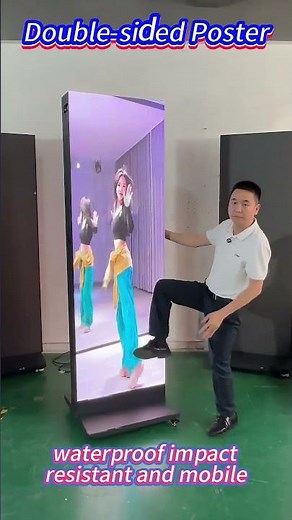 Double-Sided Foldable LED Display with Seamless Splicing #digitalsignage #leddisplay #smartdisplay