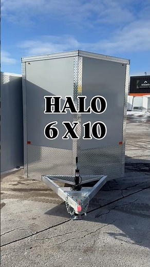 HALO 6 X 10 aluminum enclosed trailer. Smaller truck or SUV? This trailer is built for you.