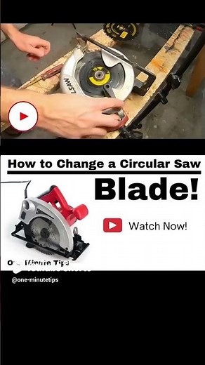 HOW TO CHANGE A CIRCULAR SAW BLADE! One Minute Tips - Home Repairs #shorts #shortsvideo #skil saw