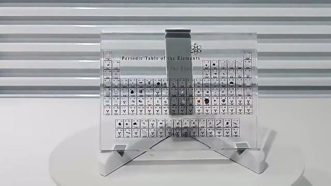 6x9inch Acrylic Periodic Table Display, Real Element Cube, Mendeleev Chemistry Decor, Science Gift, Desk Ornament, Nerd Gift Idea - Etsy