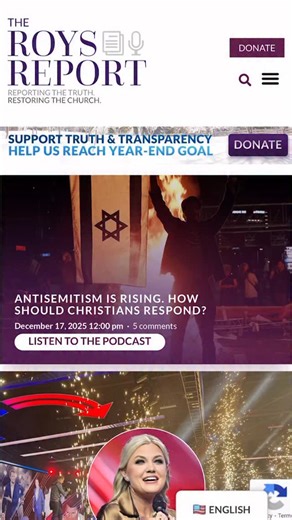 Your support helped The Roys Report expose abuse in CCM, uncover long-hidden cover-ups, and lead to multiple resignations across churches and Christian institutions. Our reporting makes a real difference—but we rely on everyday Christians like you. Help us reach our $145,000 goal. julieroys.com/givenow | Julie Roys