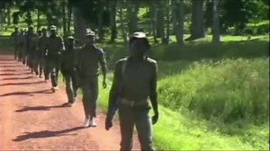 Uganda in February 1988. Report on Uganda where five years of civil war has just ended and there is now a fight against shortages and diseases. British police are helping to train the Ugandan Police force and children education is gradually improving. The army’s newly-instilled commitment to the rule of law remains President Museveni’s most important accomplishment since he came to power two years ago. | History of Uganda