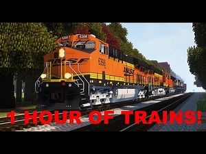 1 Hour of Trains in Minecraft Immersive Railroading!
