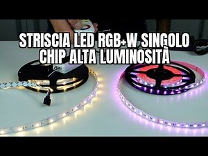 Come funziona la nuova Striscia LED RGB+W singolo chip Alta Luminosità