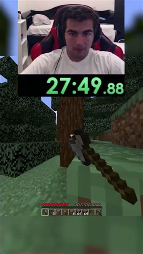 Only Using A Stone Axe To Get An Inventory Full Of Crafting Tables Minecraft Challenge !