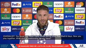 1.8M views · 100K reactions |  Sergio Ramos no se guardó los elogios sobre su compañero en el PSG, Leo Messi  ️Además, confirmó que sueña con jugar en #Qatar20222  | beIN SPORTS USA | Facebook