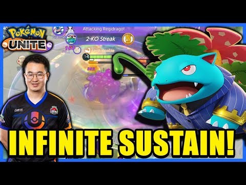 VENUSAUR Is Such A Strong Mon With INFINITE SUSTAIN With This TANKY BUILD! | Pokémon Unite