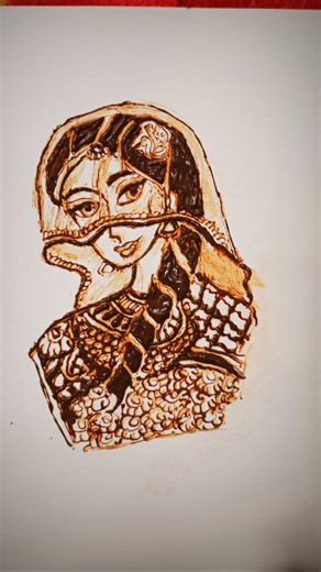 # bride and groom portrait mehandi designs 🥰