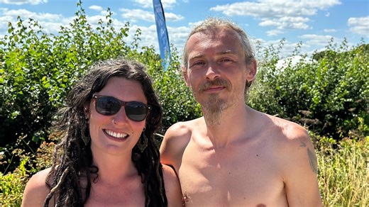 Couple met and got engaged at naturist festivals