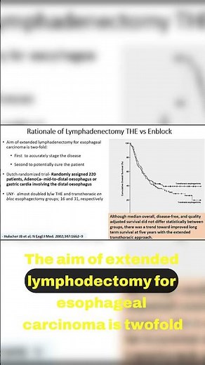 8 Extended Lymphadenectomy and Its Impact 🔍 🤔 #drstrangemch #esophagealcancer