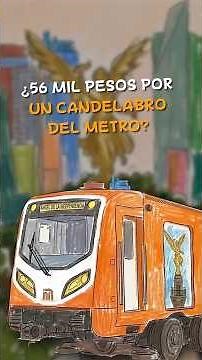 Candelabros de la estación Hidalgo del Metro CDMX costaron 56 mil pesos cada uno #shorts