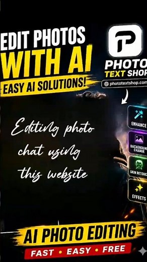 Edit photo or Chat text Using photo text shop ✨