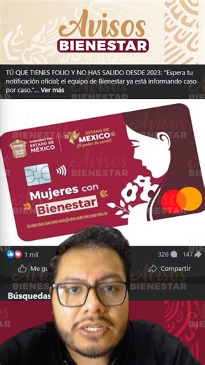 ¡SI TIENES FOLIO! de mujeres con bienestar del 2023, esto es para ti mujeres del edomex | Avisos Bienestar