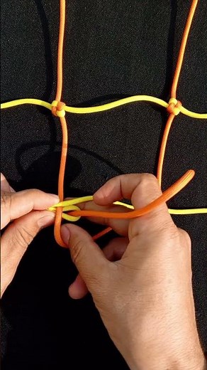How to Tie Cargo Net Or Climbing Net #knot #craft #diy #knotskills