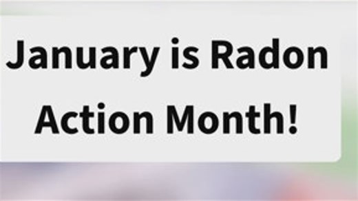 January is radon awareness month