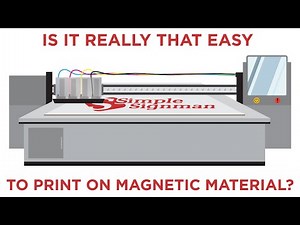 How to print on magnetic material with a flat bed printer? Tip #4