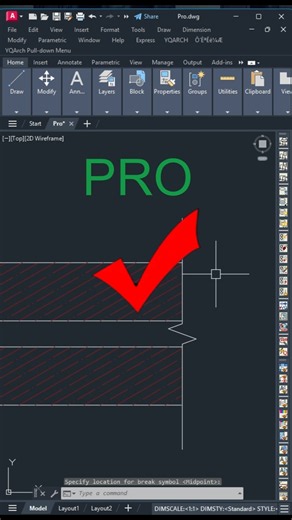 ✅ BREAKLINE Command in AutoCAD | Create Break Line Symbol Instantly | AutoCAD Tips & Tricks