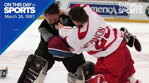 On this day in sports: Avalanche, Red Wings brawl on 'Bloody Wednesday'