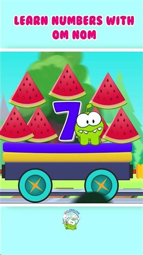 Learn Numbers With Om Nom 🔢 Fun Kids Learning Video 🚂 #shorts #foryou