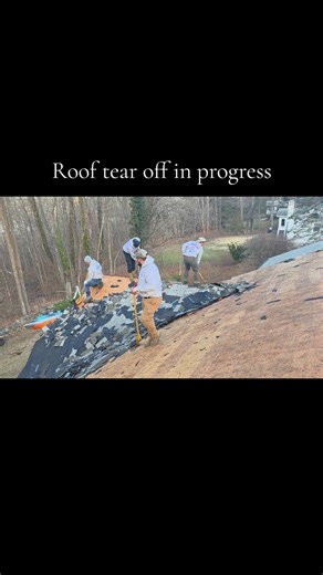 Roof tear-off in progress. New CertainTeed Landmark shingles coming next. #roofing #roofreplacement #rooferlife #connecticutroofing #homeimprovement @CertainTeed