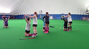 51K views · 607 reactions | Fun pre-practice and game warm-ups can create great team chemistry. Watch the U.S. Women's National Team's favorite warm-ups instructed by Dave Hamilton, USA Field Hockey Director of Sport Science. | USA Field Hockey | Facebook