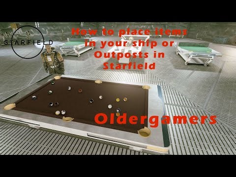 Starfield How to place items you find in your ship or outpost