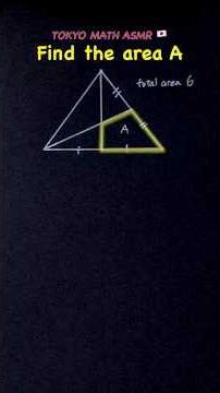 Can you solve this? 44 Japanese Math ASMR 🇯🇵#math #geometry #asmr #iqtest #satmath #shorts #iqtest