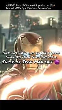 Parents Think I’m Learning Math… But It’s a Superior Iron Man Edit 😈