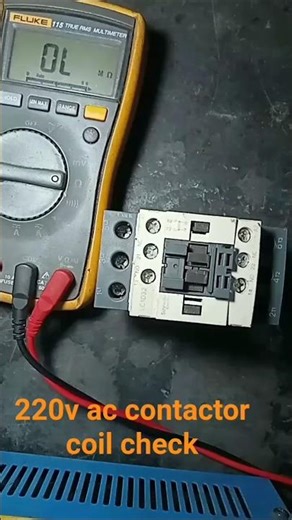 How to check contactor with multimeter💡💯 #contactor#multimeter #repair #testing #shorts #ytshorts