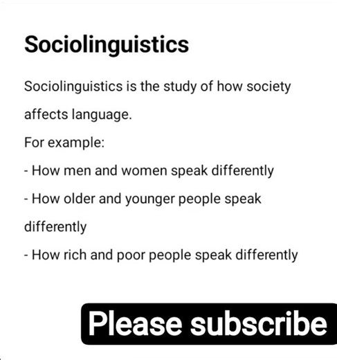 sociolinguistics #languagelearning #language