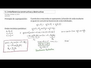 5.1 Interferencia constructiva y destructiva