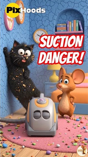 MAXO:THE SQUEAKER🐭|CAN MAXO & THE CAT SURVIVE THE EVIL VACUUM?!🤖😱| EP-22