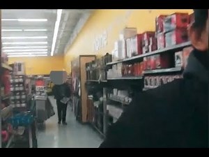 Man films himself being followed by a loss prevention employee at Giant Tiger