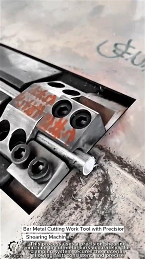 Bar Metal Cutting Work Tool with Precision Shearing Machine #worktool