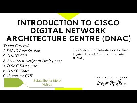 Introduction to Cisco Digital Network Architecture Centre (DNAC)