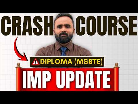 MSBTE Students Attention | Crash Course Important Update | Pradeep Giri Sir