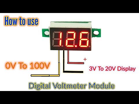 0V to 100V mini digital voltmeter | How to use? | For DIY projects