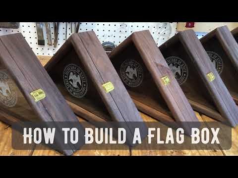 How to Build a Wooden Flag Box
