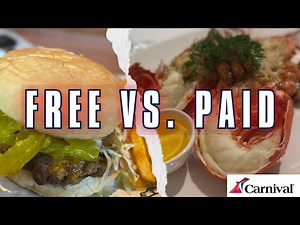 Carnival Celebration Eats: Free vs. Paid Dining Options Explored!